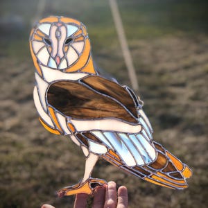 Handcrafted Stained Glass Owl