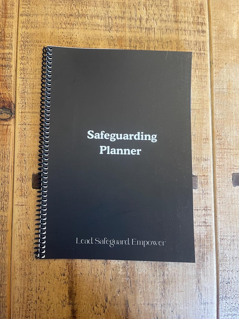 Safeguarding Lettering Safeguarding Planner Black - Etsy UK