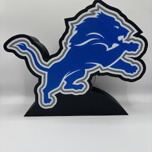 Detroit Lions Light Up LED Sign
