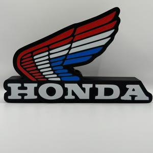 Honda Motorcycles Retro Light Up LED Sign