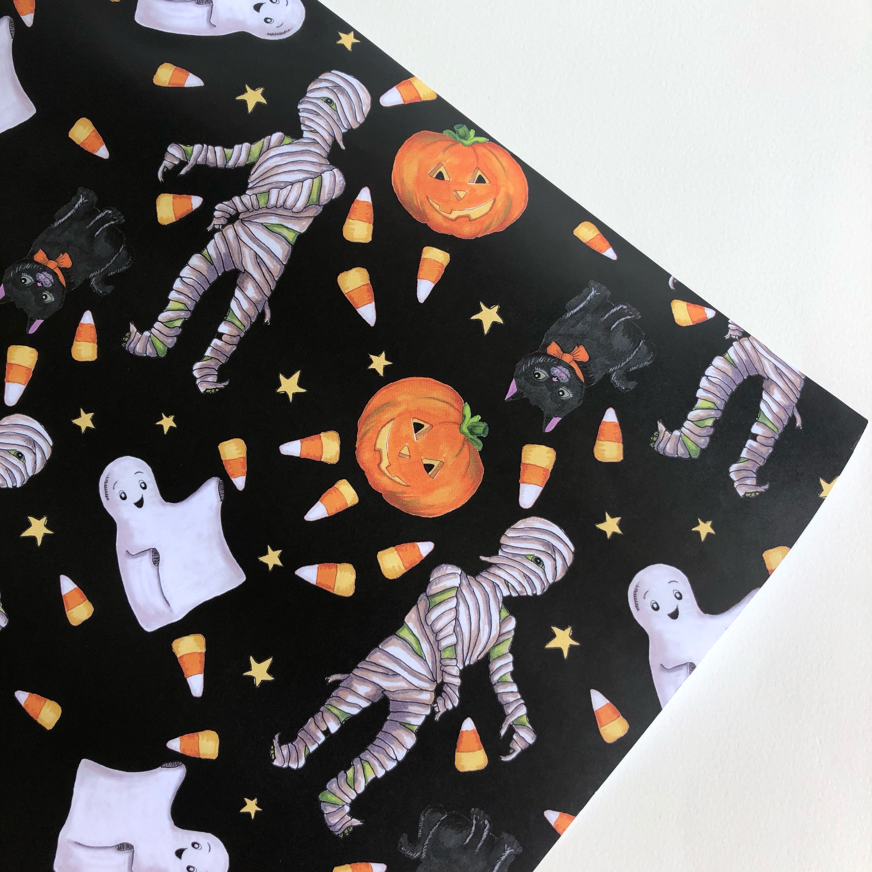 Wrapping Paper Halloween
 Vintage Halloween Style Wrapping Paper Sheets 20 X 29 Inches
