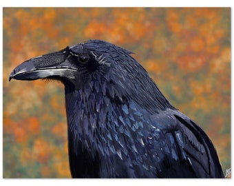 Raven by Michael Prosper. Premium Matte Paper Poster