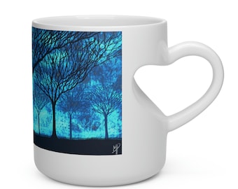 Heart Shape Mug Silent Air by Michael Prosper