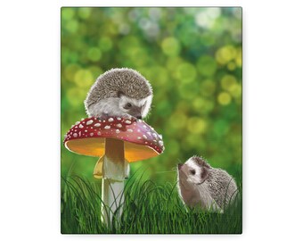 The Inquisitive Pair by Michael Prosper. Polyester Canvas