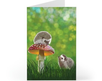 The Inquisitive Pair Greeting Cards (7 pcs) by Michael Prosper