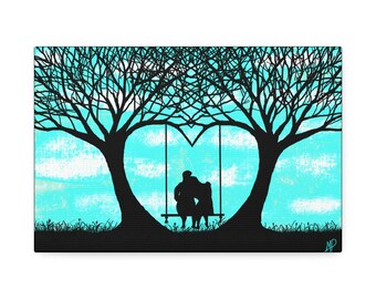 Forever yours van Michael Prosper Canvas Stretched, 1,5''
