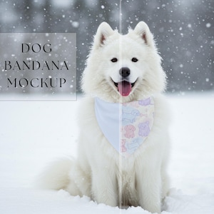 Dog Bandana Mockup | Pet Bandana Design | Puppy Bandana Mockup | Dog Collar Mockup | Dog Bandana |Dog Scarf Mockup |300 DPI HQ PNG Mockup