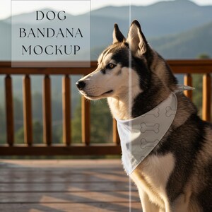 Dog Bandana Mockup | Pet Bandana Design | Puppy Bandana Mockup | Dog Collar Mockup | Dog Bandana |Dog Scarf Mockup |300 DPI HQ PNG Mockup
