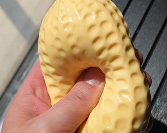Fresh Dough Peanut Squishy Toy | Soft Slow Rise Fidget Squeeze Ball
