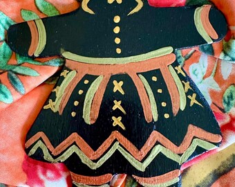 Wooden Voodoo Gingerbread Lady
