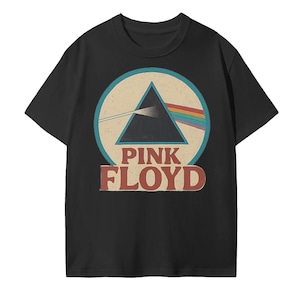 Pink Floyd Vintage T-Shirt – Dark Side of the Moon Shirt | Retro Rock Band Shirt | Classic Album Art Tee | Unisex Music Fan Gift Graphic Tee
