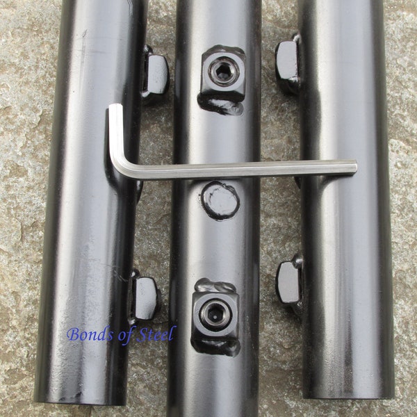 3 Couplers For Use With Bonds of Steel Suspension Frames