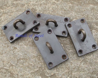 Four Wall Mounted Vertical Plates BDSM Bonds of Steel Mature