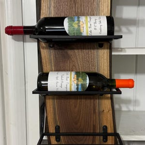 Black Walnut Live Edge Wine Rack