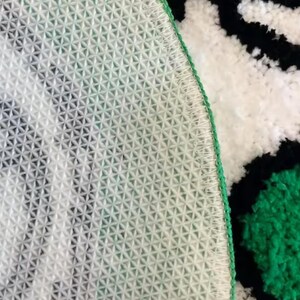 Green Vampire Teeth Tufted Rug – Thick Non-slip Carpet for Living Room ...
