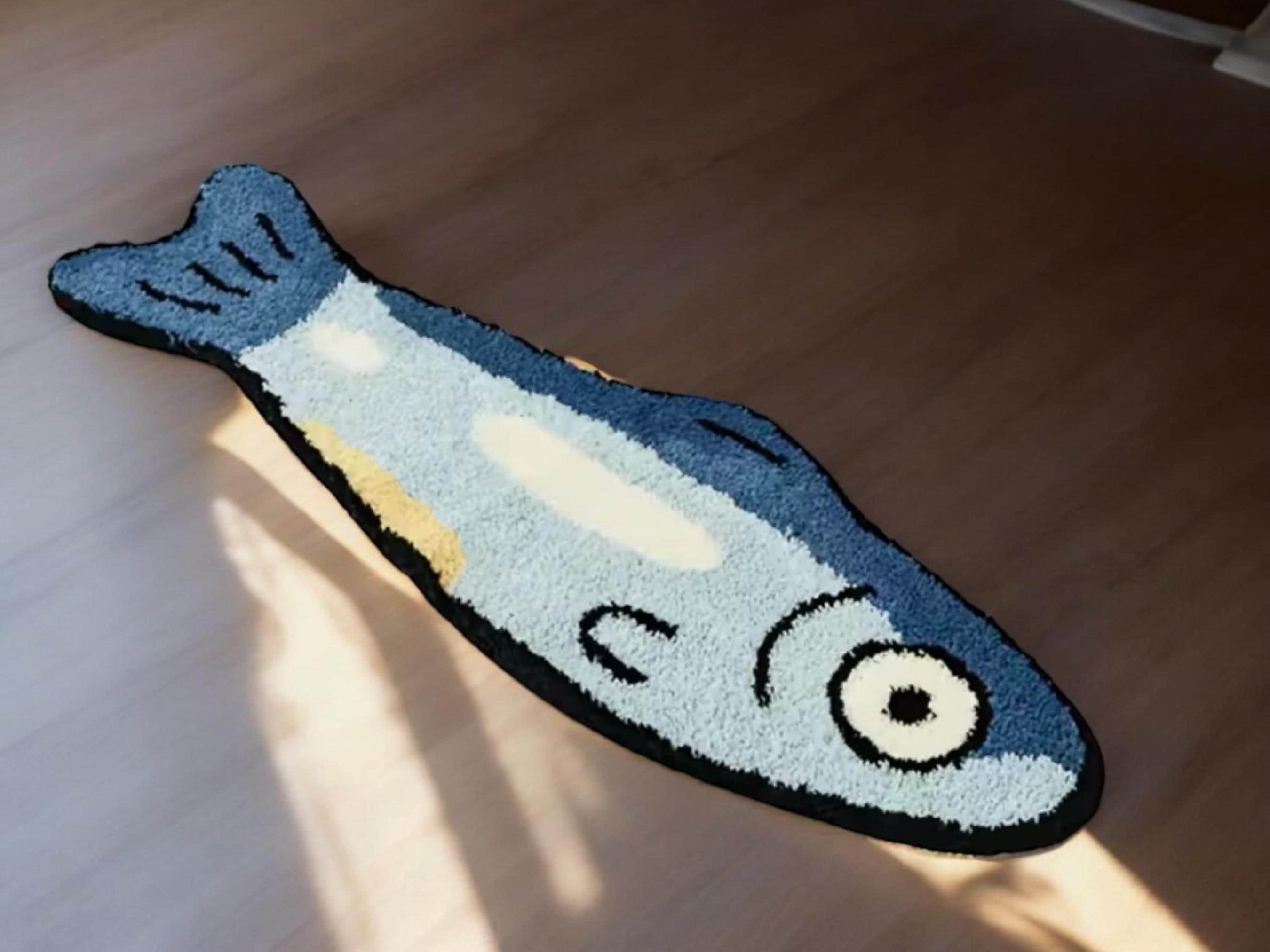 Salty Shaped Tufted Rug – Cute Non-Slip Rug for Bedroom, Bedside, or Living Room Decor, Fun Floor Mat Aesthetic