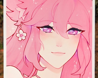 Yae Miko Art Print - Genshin Impact Art Print