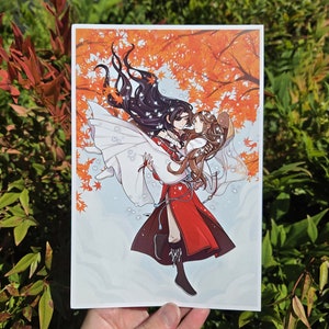 Hualian Art Print - Heaven Official&#39;s Blessing/Tian Guan Ci Fu (TGCF) Xie Lian & Hua Cheng/San Lang Ship Manhua/Anime Fanart Poster