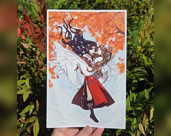 Hualian Art Print - Heaven Official's Blessing/Tian Guan Ci Fu (TGCF) Xie Lian & Hua Cheng/San Lang Ship Manhua/Anime Fanart Poster