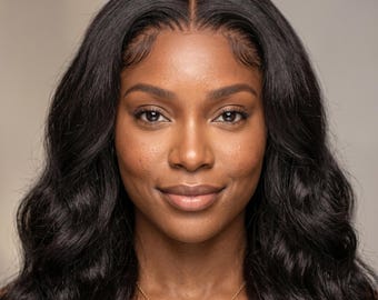 Loose Wave Human Hair Wig: 13x4 HD Lace, Lace Front, Natural Black