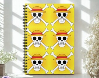 Anime Con Merch / Cuaderno Pirata Anime Cuaderno Espiral Diario de Líneas Regladas