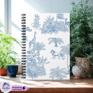 Spiralblock Notebook Animal Kingdom Cover Wildlife Journal Liniertes Linie Notizbuch