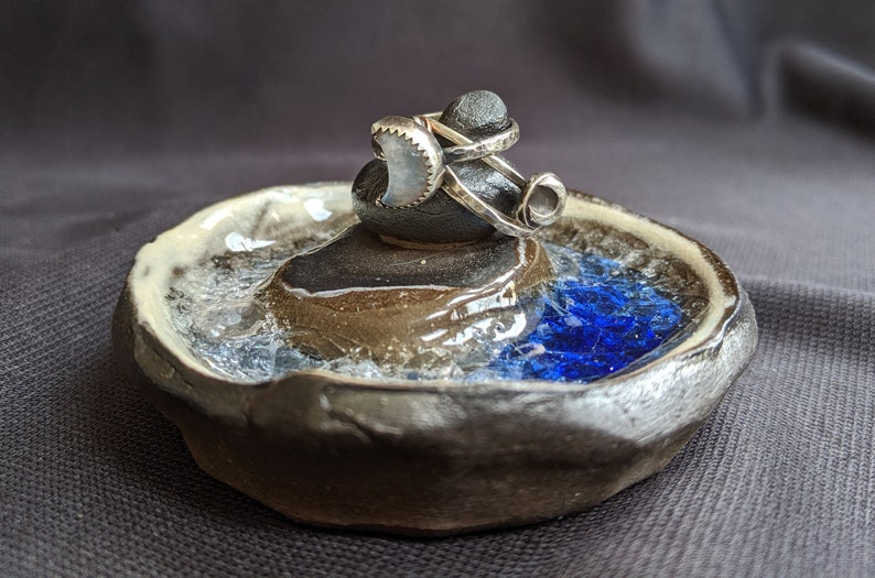 Blues Stacked Stone Dish