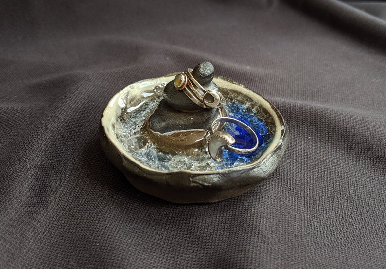 Blues Stacked Stone Dish
