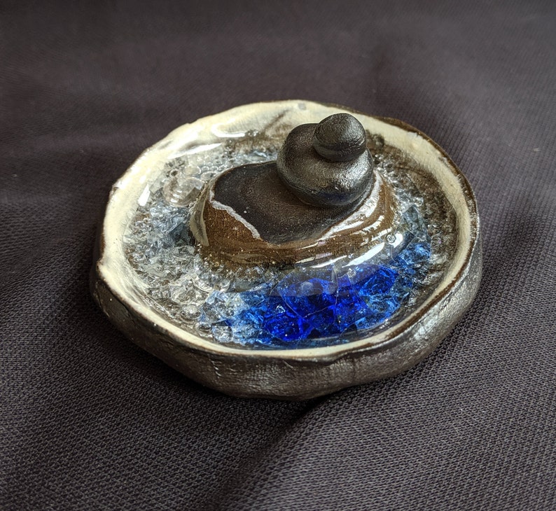 Blues Stacked Stone Dish