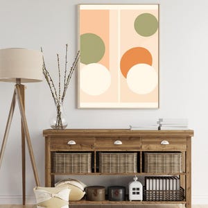Set de 4 Affiches Murales + 1 surprise Abstraites Scandinaves – Art Numérique Minimaliste, Tons Neutres, Téléchargement Imprimable