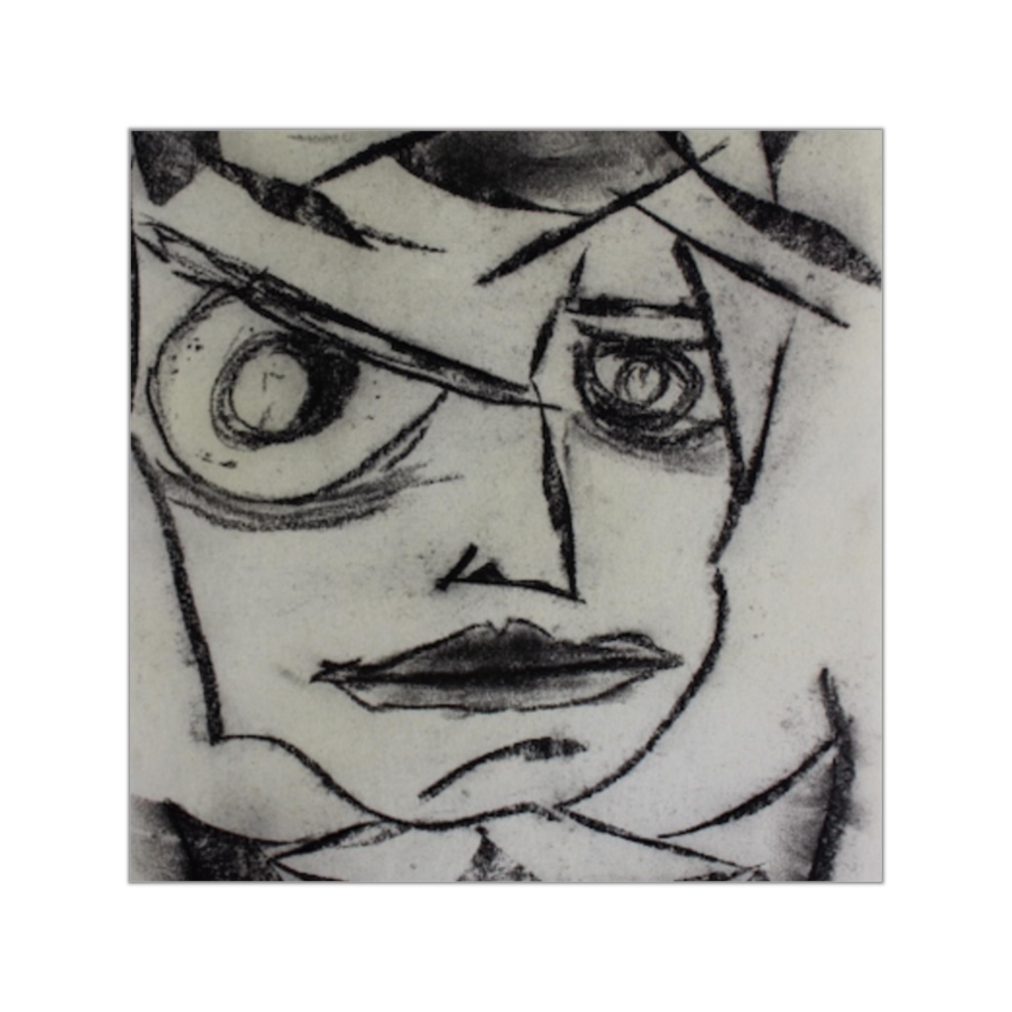 肖像画オリジナル木炭画ステッカー - Etsy 日本