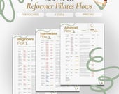 3 Ready-To-Use Reformer Pilates Flows for Teachers | Instructor Workout Plan | Digital Download | Printable PDF