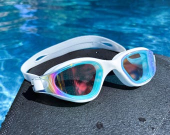 Gafas de natación personalizadas: ajuste cómodo, protección UV y grabado personalizado.