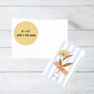French Greeting Card Vintage Floral Postcard for Husband and Wife Thank You Card for Mom Appreciation Notecard Minimalist Thank You Note