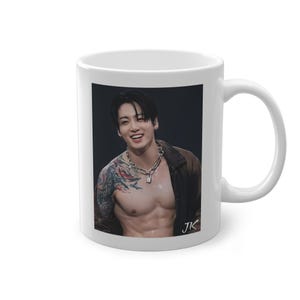 Jungkook-mugg, Manifesting, K-Pop-mugg, BTS-fangåva, JK-mugg
