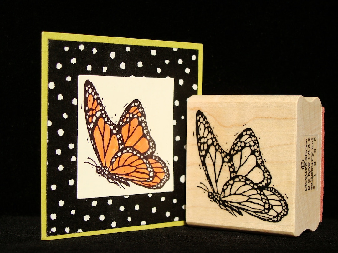 Butterfly Rubber Stamp - Etsy
