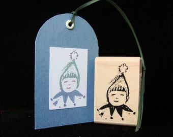 winter baby rubber stamp