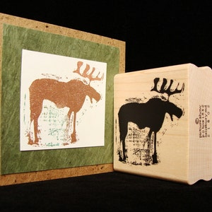 pictureshow rubber stamp, moose