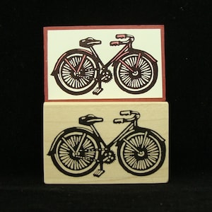 fat tire bicycle rubber stamp