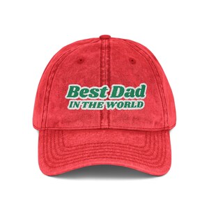 Embroidered Vintage Cap, Father&#39;s Day Gift Hat for Dad - Dad Hat, Vintage Dad Cap, Gift for Dad, Embroidered Hat, Father&#39;s Day Cap, birthday