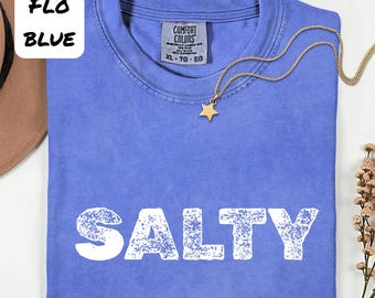 Custom Text Shirt,  Salty Shirt, Iconic Tee, Cozy Sweater, Classy Hoodie, Vintage Empowering Sweatshirt: Distressed Retro Design