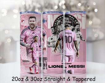 Lionel Messi Tumbler Wrap 20 Unzen Png Wrap Nur Digitale Datei