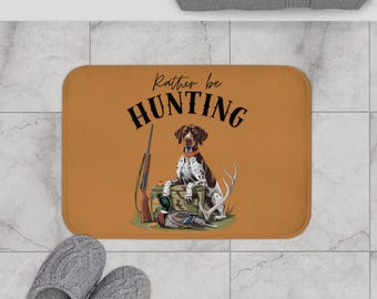 Rather Be Hunting Bath Mat | Country Hunting Bathroom Rug