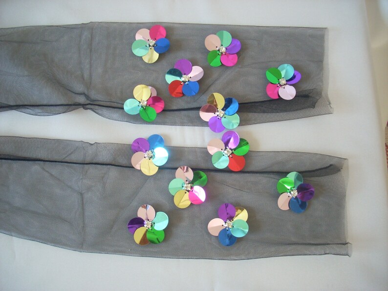 transparent sky blue tulle socks mesh bow fishnet sock hosiery sequins flower Black tulle socks lace socks