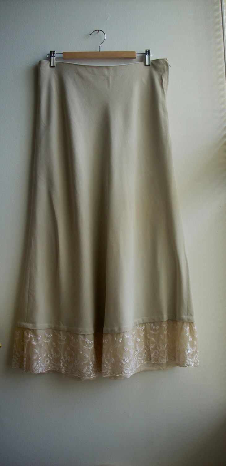 Vintage Summer Skirt Long Skirt Bej Skirt Gift for Mom Girl - Etsy