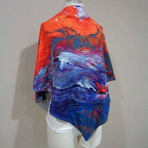Valentines day gift ideas, ocean printed scarf shawl wrap, gift under 20, new fashion, women accessories