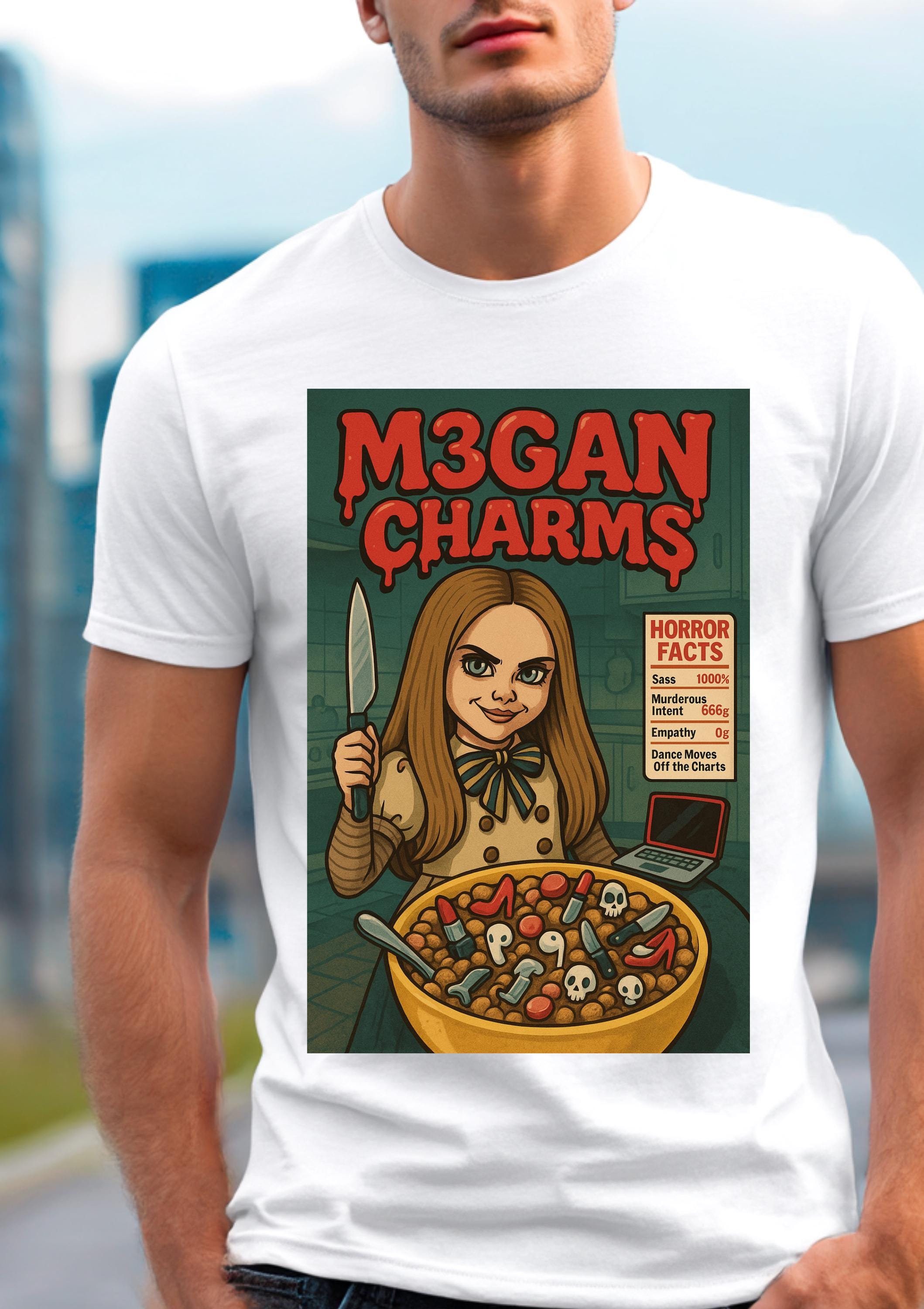 M3gan Charms Clipart PNG | Cute & Creepy AI Doll Digital Art | Horror Movie Inspired Charm Designs | Halloween Craft Download