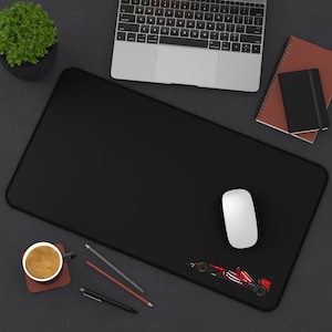 Racing Desk Mat - Gaming, Office Decor, Car Enthusiast Gift, Ergonomic, Stylish Mousepad