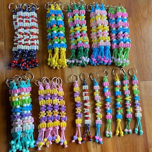 Personalized Name Keychain, Paracord Backpack Tag, Team Mom Gift image 8