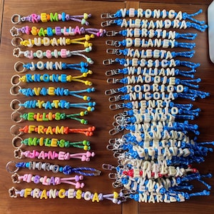 Personalized Name Keychain, Paracord Backpack Tag, Team Mom Gift image 10